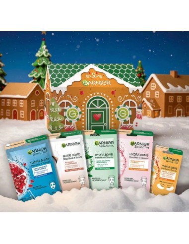 garnier cofanetto 5 maschere in tessuto: tuttocasashop.it: igiene e cura della persona