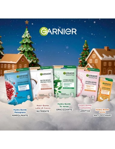 garnier cofanetto 5 maschere in tessuto: tuttocasashop.it: igiene e cura della persona