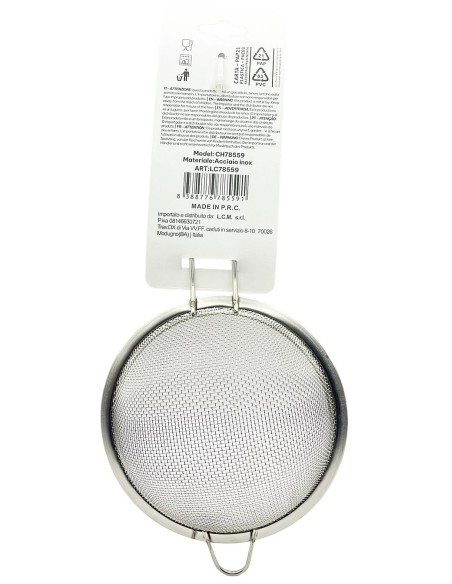 colino in metallo - diametro 12cm - con manico: tuttocasashop.it: altro - bazar