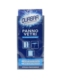 quasar panno vetri in super microfibra - lucida senza aloni e pelucchi: tuttocasashop.it: pulizia e cura della casa