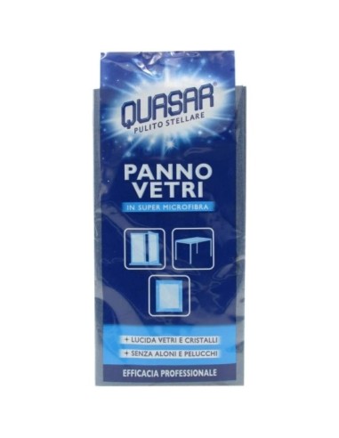 quasar panno vetri in super microfibra - lucida senza aloni e pelucchi: tuttocasashop.it: pulizia e cura della casa