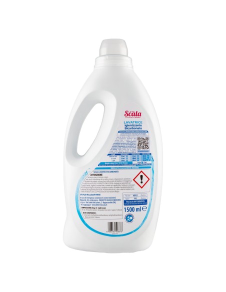 scala detersivo lavatrice liquido 1500ml - 37 lavaggi - bicarbonato: tuttocasashop.it: prodotti per bucato e tessuti