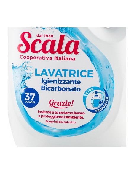 scala detersivo lavatrice liquido 1500ml - 37 lavaggi - bicarbonato: tuttocasashop.it: prodotti per bucato e tessuti