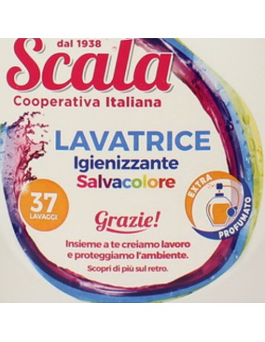 scala detersivo lavatrice liquido 1500ml - 37 lavaggi - colore: tuttocasashop.it: prodotti per bucato e tessuti