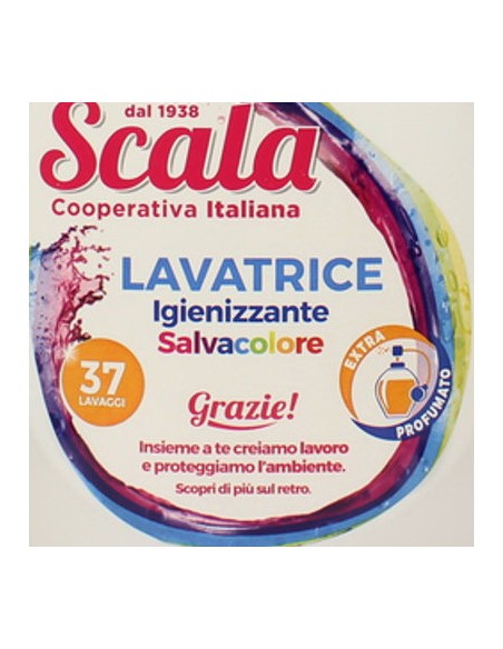 scala detersivo lavatrice liquido 1500ml - 37 lavaggi - colore: tuttocasashop.it: prodotti per bucato e tessuti