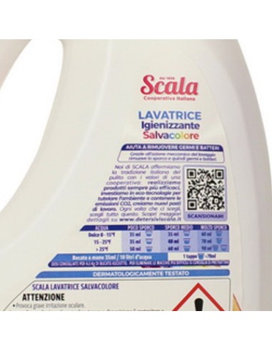 scala detersivo lavatrice liquido 1500ml - 37 lavaggi - colore: tuttocasashop.it: prodotti per bucato e tessuti