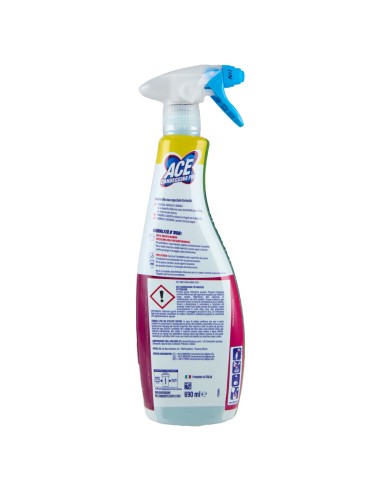 ace +mousse candeggina piu' sgrassatore casa e bucato 690ml - con erogatore: tuttocasashop.it: pulizia e cura della casa