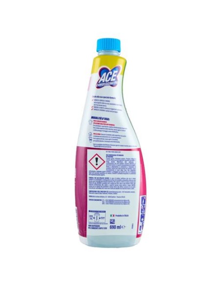 ace +mousse candeggina piu' sgrassatore casa e bucato 690ml - ricarica: tuttocasashop.it: pulizia e cura della casa