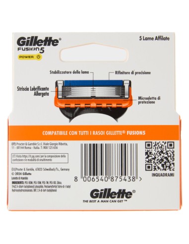 gillette fusion5 manual - 4 testine ricambio a 5 lame e lama di precisione: tuttocasashop.it: igiene e cura della persona