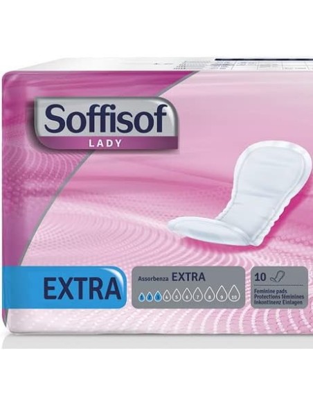 soffisof lady assorbenti lieve o leggera incontinenza - 10 pezzi - extra: tuttocasashop.it: igiene e cura della persona