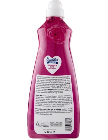 coccolatevi ammorbidente concentrato 50 lavaggi - 1250ml - rosa ametista: tuttocasashop.it: prodotti per bucato e tessuti