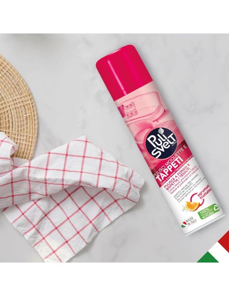 pulisvelt smacchiatore spray schiuma per tappeti e moquet 300ml: tuttocasashop.it: prodotti per bucato e tessuti