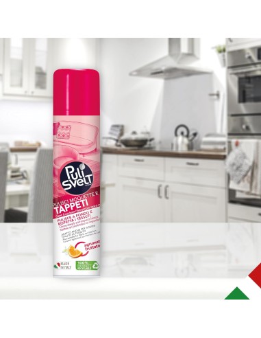 pulisvelt smacchiatore spray schiuma per tappeti e moquet 300ml: tuttocasashop.it: prodotti per bucato e tessuti