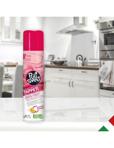 pulisvelt smacchiatore spray schiuma per tappeti e moquet 300ml: tuttocasashop.it: prodotti per bucato e tessuti