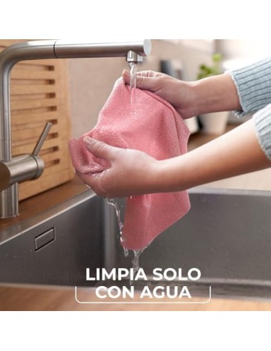 wileda actifibre soft - 2 panni multiuso - rosa e grigio: tuttocasashop.it: pulizia e cura della casa