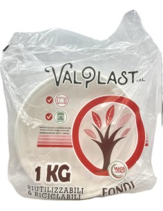 piatti monouso plastica extra rigidi diametro 22cm - 1kg - 44 pezzi - fondi: tuttocasashop.it: carta & monouso