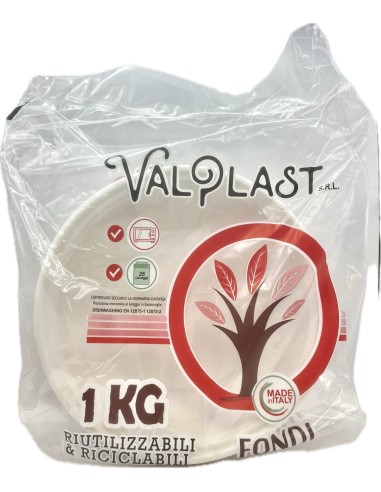 piatti monouso plastica extra rigidi diametro 22cm - 1kg - 44 pezzi - fondi: tuttocasashop.it: carta & monouso