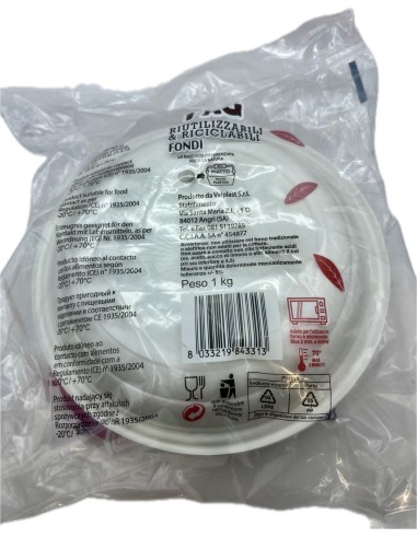 piatti monouso plastica extra rigidi diametro 22cm - 1kg - 44 pezzi - fondi: tuttocasashop.it: carta & monouso