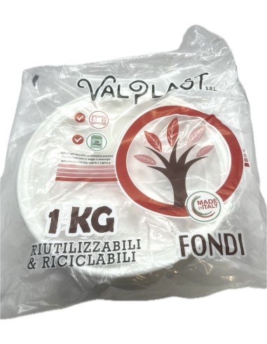 piatti monouso plastica extra rigidi diametro 22cm - 1kg - 44 pezzi - fondi: tuttocasashop.it: carta & monouso