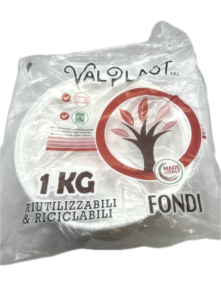 piatti monouso plastica extra rigidi diametro 22cm - 1kg - 44 pezzi - fondi: tuttocasashop.it: carta & monouso