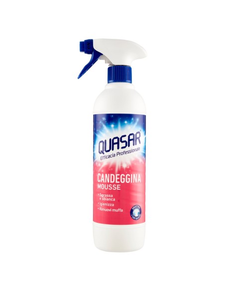 quasar detergente spray - 580ml - sgrassatore mousse con candeggina: tuttocasashop.it: pulizia e cura della casa