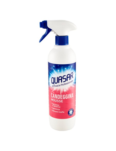 quasar detergente spray - 580ml - sgrassatore mousse con candeggina: tuttocasashop.it: pulizia e cura della casa