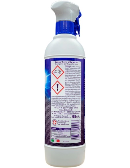 quasar detergente spray - 580ml - forni e barbecue: tuttocasashop.it: pulizia e cura della casa