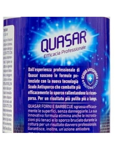 quasar detergente spray - 580ml - forni e barbecue: tuttocasashop.it: pulizia e cura della casa