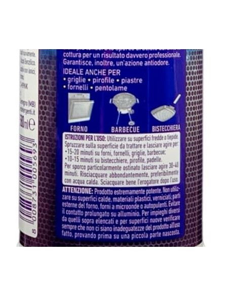 quasar detergente spray - 580ml - forni e barbecue: tuttocasashop.it: pulizia e cura della casa