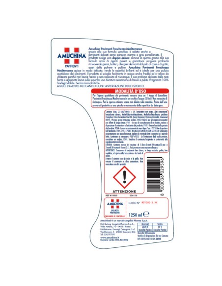 amuchina liquido pavimenti - 1500ml - superfici delicate - igienizzante: tuttocasashop.it: pulizia e cura della casa