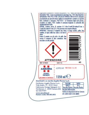 amuchina liquido pavimenti - 1500ml - superfici delicate - igienizzante: tuttocasashop.it: pulizia e cura della casa