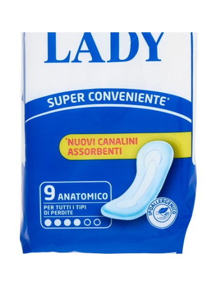 lines lady assorbenti ingienici anatomici - 9 pezzi: tuttocasashop.it: igiene e cura della persona