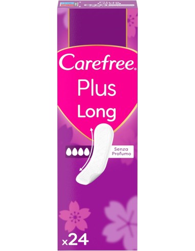 carefree plus long assorbenti proteggi slip - 24 pezzi - odour control: tuttocasashop.it: igiene e cura della persona