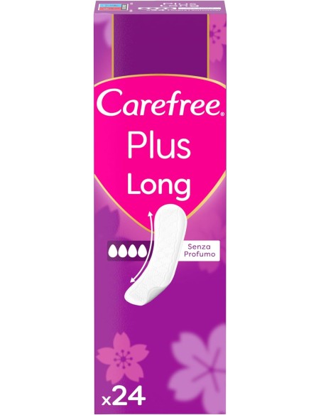 carefree plus long assorbenti proteggi slip - 24 pezzi - odour control: tuttocasashop.it: igiene e cura della persona