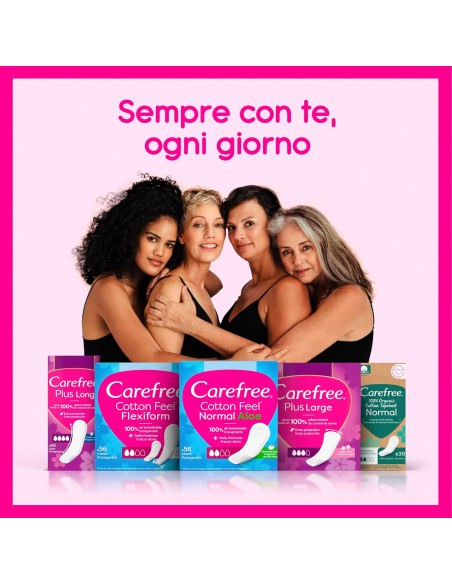 carefree plus long assorbenti proteggi slip - 24 pezzi - odour control: tuttocasashop.it: igiene e cura della persona