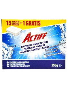 actiff 16 pastiglie anticalcare per proteggere la lavatrice - 256 grammi: tuttocasashop.it: prodotti per bucato e tessuti
