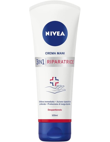 nivea crema mani riparatrice 3in1 100ml - mani secche con dexpantenolo: tuttocasashop.it: igiene e cura della persona