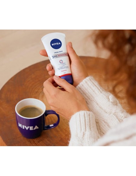 nivea crema mani riparatrice 3in1 100ml - mani secche con dexpantenolo: tuttocasashop.it: igiene e cura della persona