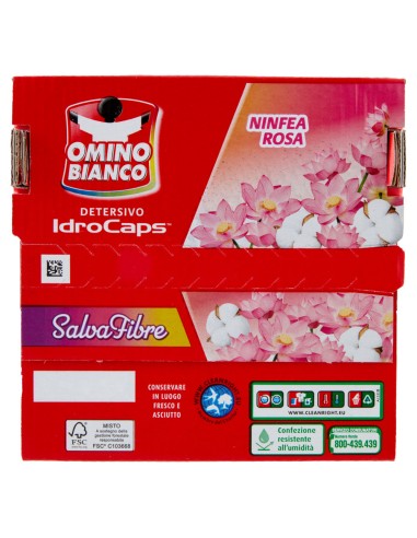 omino bianco idrocaps detersivo lavatrice - 20 caps - ninvea rosa: tuttocasashop.it: prodotti per bucato e tessuti