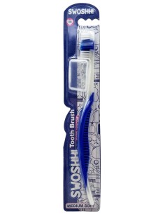 swoshh! spazzolino per igiene dentale - medio morbido - deep system: tuttocasashop.it: igiene e cura della persona