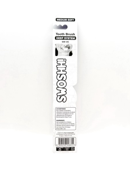 swoshh! spazzolino per igiene dentale - medio morbido - deep system: tuttocasashop.it: igiene e cura della persona