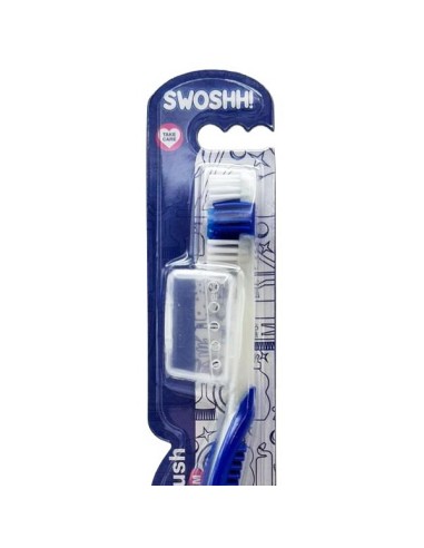 swoshh! spazzolino per igiene dentale - medio morbido - deep system: tuttocasashop.it: igiene e cura della persona