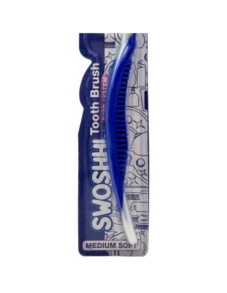 swoshh! spazzolino per igiene dentale - medio morbido - deep system: tuttocasashop.it: igiene e cura della persona