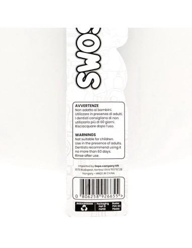swoshh! spazzolino per igiene dentale - medio morbido - deep system: tuttocasashop.it: igiene e cura della persona