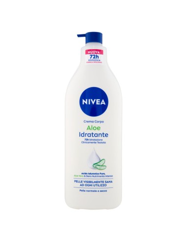 nivea body crema fluida corpo - 500ml - 72h idratante - aloe: tuttocasashop.it: igiene e cura della persona