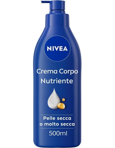nivea body crema fluida corpo - 500ml - 72h nutriente - acido ialuronico: tuttocasashop.it: igiene e cura della persona