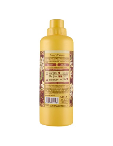 tesori d'oriente ammorbidente - 38 lavaggi 760ml - vaniglia e zenzero: tuttocasashop.it: prodotti per bucato e tessuti