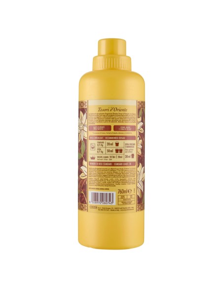 tesori d'oriente ammorbidente - 38 lavaggi 760ml - vaniglia e zenzero: tuttocasashop.it: prodotti per bucato e tessuti