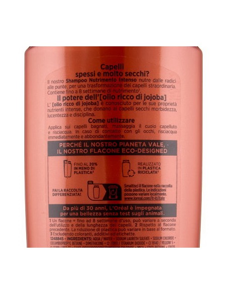 elvive l'oreal shampoo 300ml - olio straordinario jojoba nutrimento intenso: tuttocasashop.it: igiene e cura della persona
