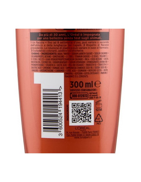 elvive l'oreal shampoo 300ml - olio straordinario jojoba nutrimento intenso: tuttocasashop.it: igiene e cura della persona